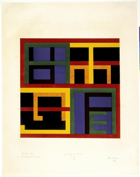 Lothar Schreyer: "Sanctifica Me", Druckgrafik, 1923, Bauhaus-Archiv / Museum für Gestaltung © Familie Schreyer